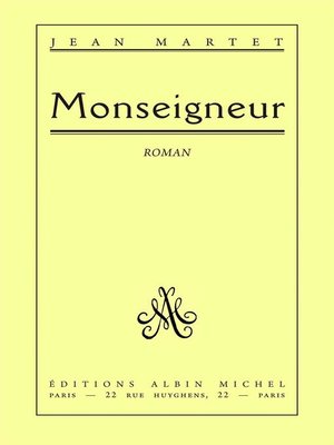cover image of Monseigneur